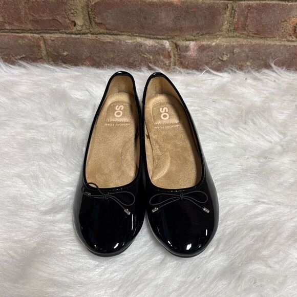 SO Emmaline Women's Black Patent Ballet Flats Size 8 NEW - Picture 3 of 10